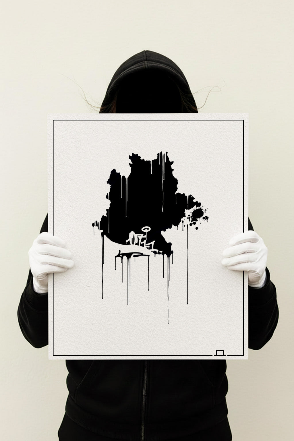 0711 Stuttgart Landkarte Kunstdruck