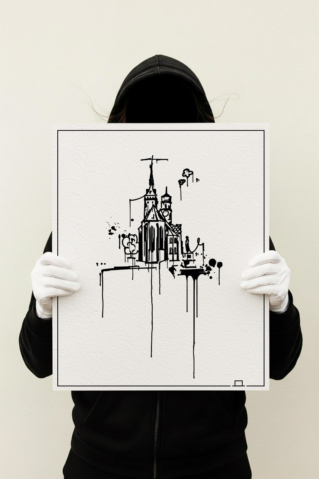 Stiftskirche Stuttgart Kunstdruck