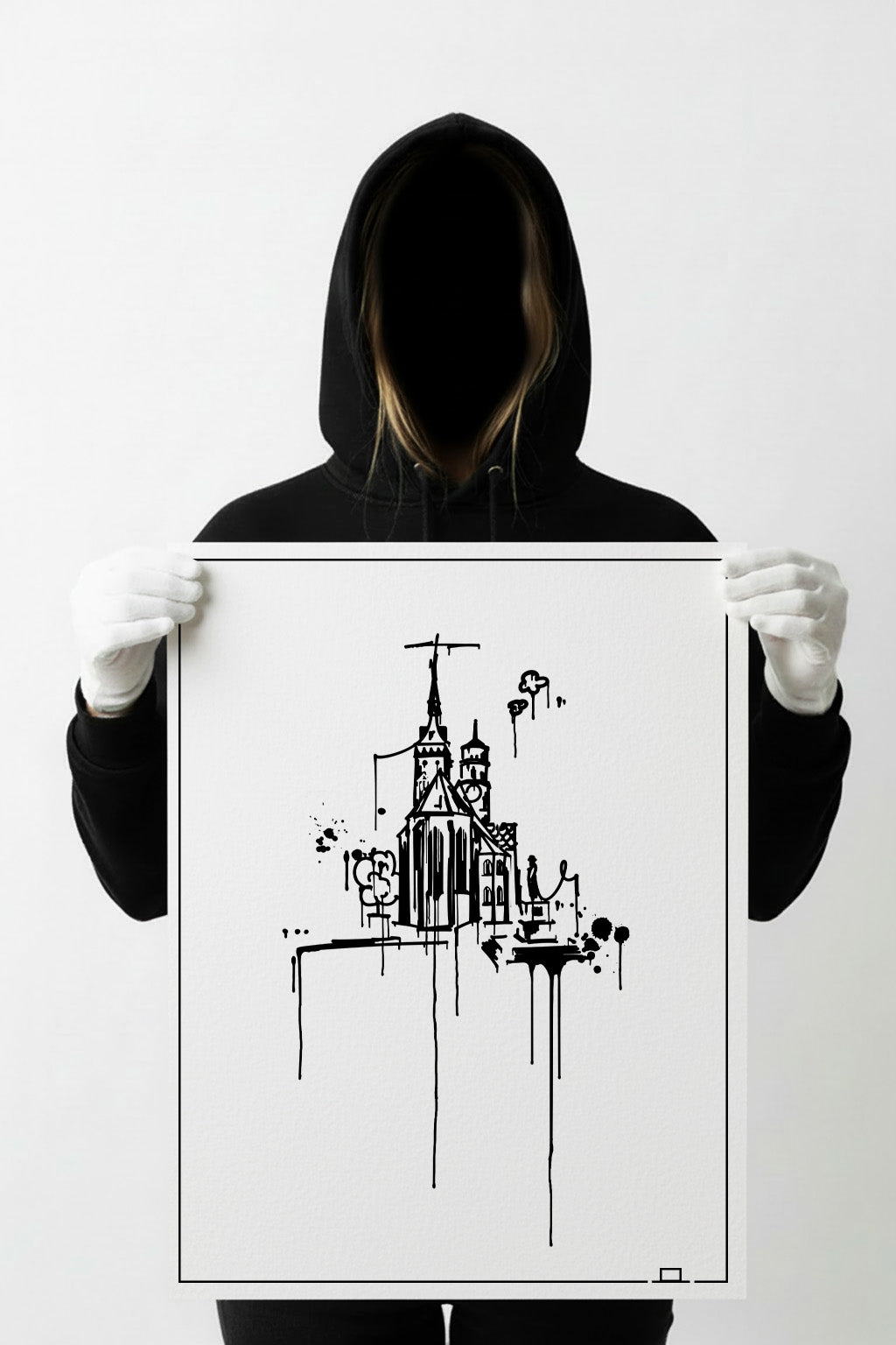 Stiftskirche Stuttgart Kunstdruck