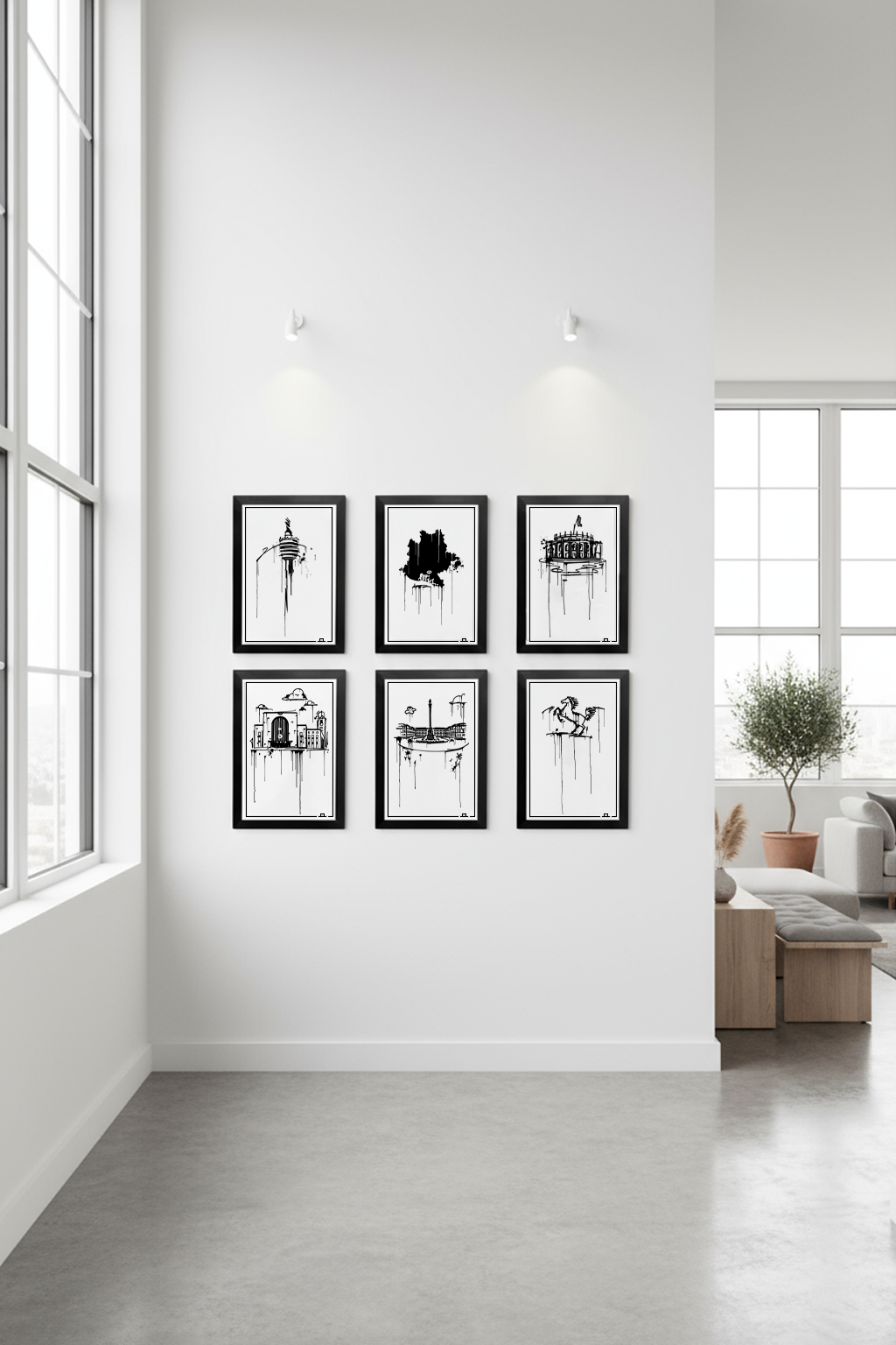 0711 Stuttgart Landkarte Kunstdruck