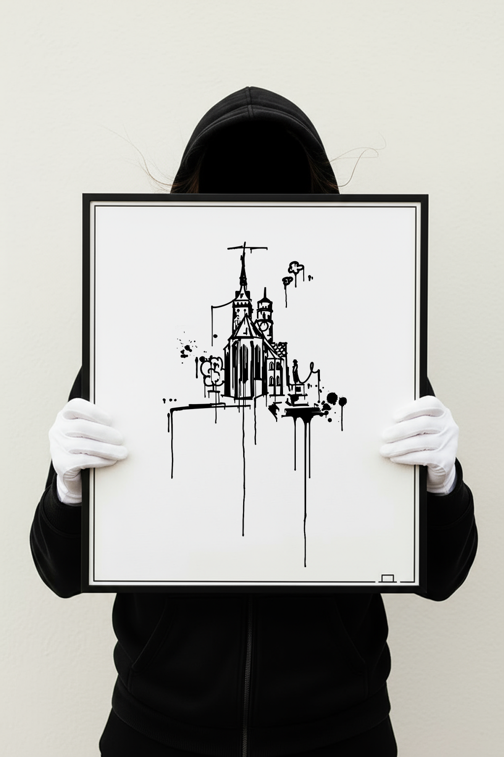 Stiftskirche Stuttgart Kunstdruck