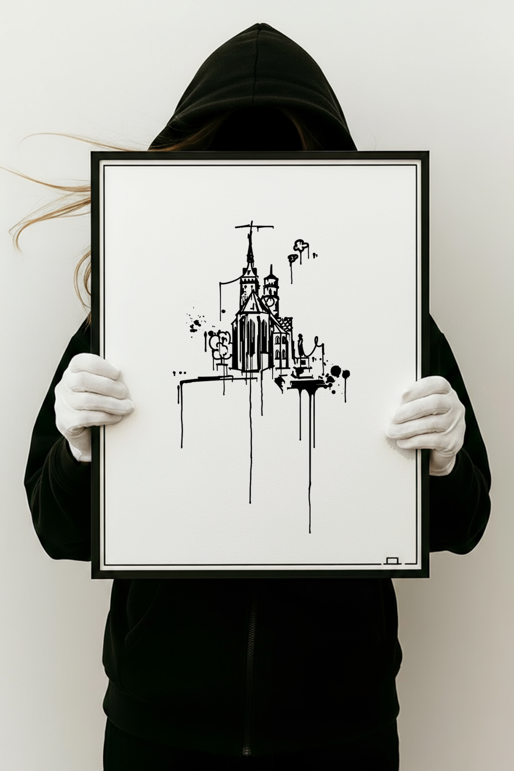 Stiftskirche Stuttgart Kunstdruck